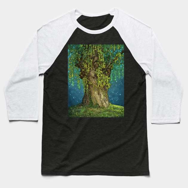 Once Upon a Tree Baseball T-Shirt by Elisabeth Alba